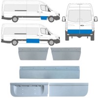 Reparație exterior ușă pentru Mercedes Sprinter 2006-2018 / Stânga+Dreapta / Set 11317