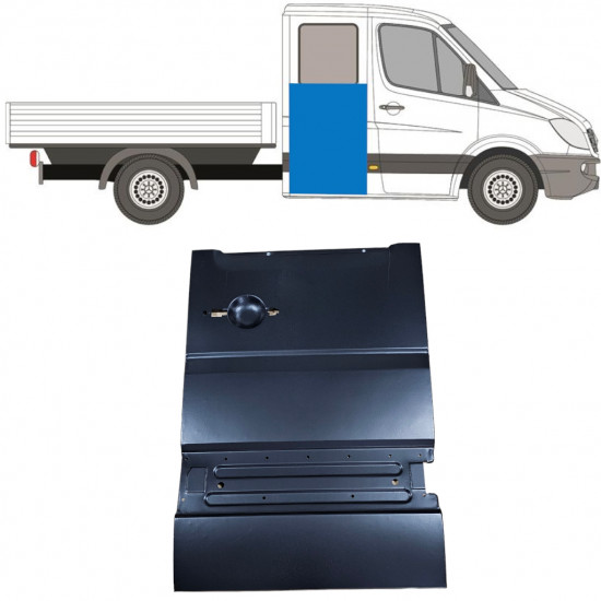 Reparație ușă spate pentru Mercedes Sprinter 2006- Cabină dublă / Dreapta 11620