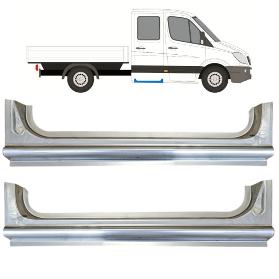 Reparație spate prag pentru Mercedes Sprinter 2006-2018 / Stânga+Dreapta / Set 15068 Reparație spate prag pentru Mercedes Sprinter 2006-2018 / Stânga+Dreapta / Set 15068