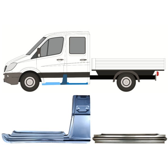 Set panouri de reparare pentru Mercedes Sprinter 2006-2018 / Stânga / 14781