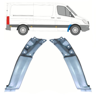 Panou de reparație aripă față pentru Mercedes Sprinter 2006-2018 / Stânga+Dreapta / Set 17256