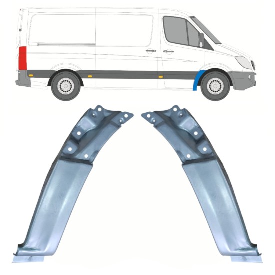 Panou de reparație aripă față pentru Mercedes Sprinter 2006-2018 / Stânga+Dreapta / Set 17256