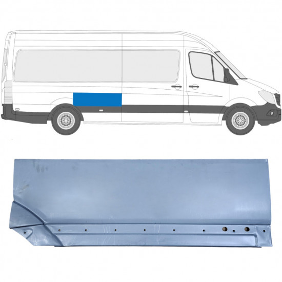 Reparație aripă spate pentru Mercedes Sprinter 2006- / Dreapta 8551