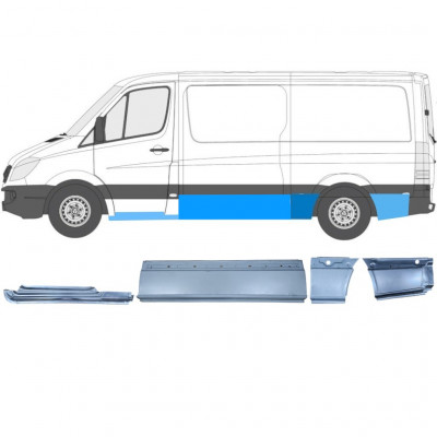 Set panouri de reparare pentru Mercedes Sprinter 2006-  / MWB / Stânga /  12425