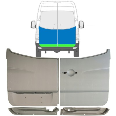 Reparație ușă spate pentru Mercedes Sprinter 2006-2018 / Set 10517
