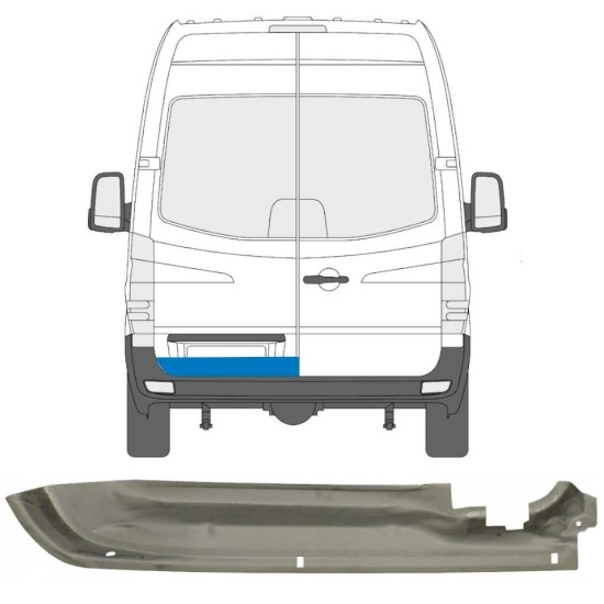Reparație ușă spate pentru Volkswagen Crafter 2005-2017 / Stânga 13438