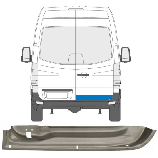 Reparație ușă spate pentru Volkswagen Crafter 2005-2017 / Dreapta 13439