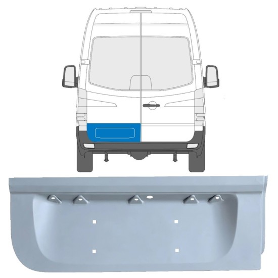 Panou reparație ușă spate dreapta pentru Volkswagen Crafter 2005-2017 / Stânga 17172