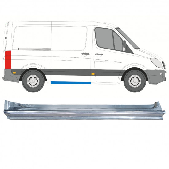 Reparație prag ușă glisantă pentru Mercedes Sprinter 2006- / SWB / Dreapta 12796