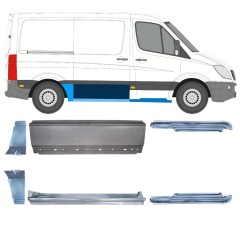 Set panouri de reparare pentru Mercedes Sprinter 2006-2018 / Stânga+Dreapta / 15589
