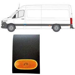Bandou lateral stâlp față cu lampă pentru Mercedes Sprinter 2018- / Stânga / Set 12963