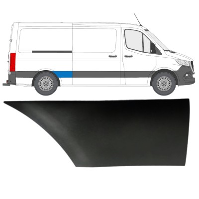 Bandou lateral aripă spate pentru Mercedes Sprinter 2018- / Dreapta 16648
