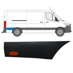 Bandou lateral aripă spate din spatele roții cu lampă pentru Mercedes Sprinter 2018- / Dreapta / Set 16646