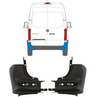 Colț bară spate pentru Mercedes Sprinter 2018- / Stânga+Dreapta / Set 14945