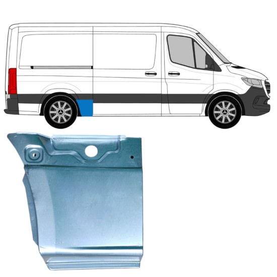 Reparație aripă spate pentru Mercedes Sprinter 2018- / Dreapta 17276