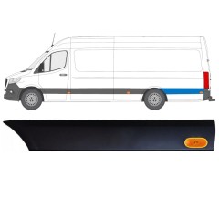 Bandou lateral aripă spate cu lampă pentru Mercedes Sprinter 2018- / Stânga / Set 12971