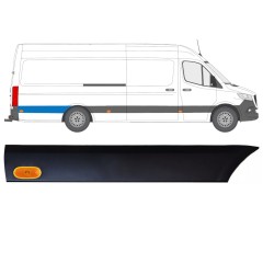 Bandou lateral aripă spate cu lampă pentru Mercedes Sprinter 2018- / Dreapta / Set 12970