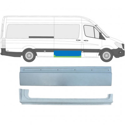 Panou reparație ușă culisantă pentru Mercedes Sprinter 2006- / Dreapta / Set 9266