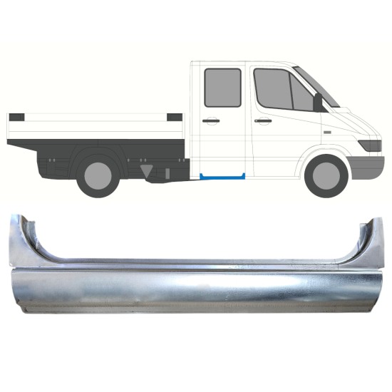 Reparație prag ușă spate pentru Mercedes Sprinter 1995-2006 / Stânga = Dreapta (simetric) 16385