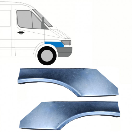 Panou de reparație aripă față pentru Mercedes Sprinter 1995-2000 / Stânga+Dreapta / Set 10151