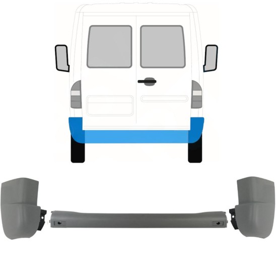 Bară spate pentru Mercedes Sprinter 1995-2006 / Set 9718