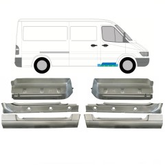 Reparație interior prag + aripă + treaptă față pentru Mercedes Sprinter 1995-2006 / Set 10534