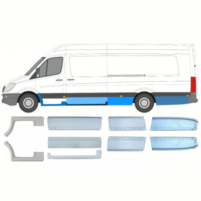 MERCEDES SPRINTER 2006- EXTRA BAZA DE ROȚI LUNGĂ PANOU DE REPARATII / UK / A STABILIT