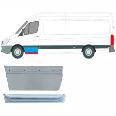 Panou de reparație ușă față interior + exterior pentru Mercedes Sprinter 2006-2018 / Stânga / Set 9624