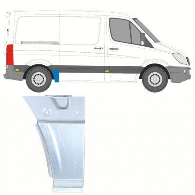 MERCEDES SPRINTER 2006- AMPATAMENT SCURT SEGMENT REPARAȚIE ARIPĂ SPATE / DREAPTA