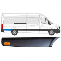 Bandou lateral aripă spate din spatele roții cu lampă pentru Mercedes Sprinter 2006- / LWB / Dreapta / Set 9058