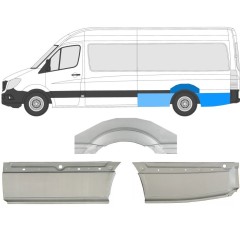Reparație aripă spate pentru Mercedes Sprinter 2006-2018 / Stânga / Set 8718
