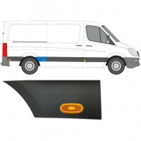 Bandou lateral aripă spate cu lampă pentru Mercedes Sprinter 2006- / Dreapta / Set 10017