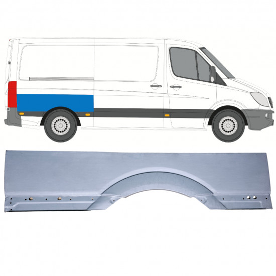 Reparație mare aripă spate pentru Mercedes Sprinter 2006-2018 / Dreapta 12972
