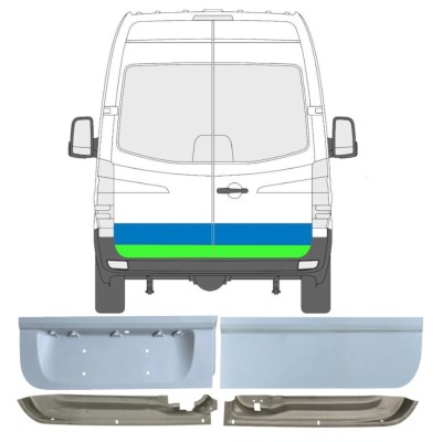 Reparație ușă spate pentru Mercedes Sprinter 2006-2018 / Stânga+Dreapta / Set 17174