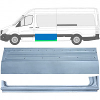 Reparație ușă glisantă + reparație prag pentru Mercedes Sprinter 2006- / Stânga / Set 11960