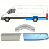 Reparație aripă spate pentru Mercedes Sprinter 2006- / XLWB / Stânga / Set 8720