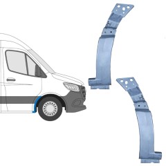 Reparație aripă față pentru Mercedes Sprinter 2018- / Stânga+Dreapta / Set 11990
