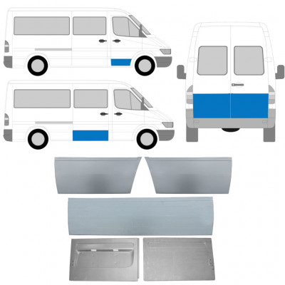 MERCEDES SPRINTER 1995-2006 EXTERIOR UŞĂ PANOU DE REPARATII / A STABILIT