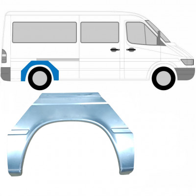 MERCEDES SPRINTER 1995-2006 SEGMENT REPARAȚIE ARIPĂ SPATE / DREAPTA = STÂNGA