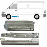 Reparație interior prag + aripă + treaptă față pentru Mercedes Sprinter 1995-2006 / Stânga / Set 10530