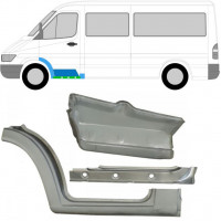 Reparație interior prag + aripă + treaptă față pentru Mercedes Sprinter 1995-2006 / Stânga / Set 10522