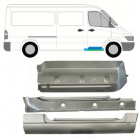 Reparație interior prag + aripă + treaptă față pentru Mercedes Sprinter 1995-2006 / Dreapta / Set 10529