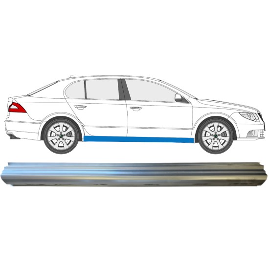 Reparație prag pentru Skoda Superb 2008-2015 / Dreapta 14775 Reparație prag pentru Skoda Superb 2008-2015 / Dreapta 14775