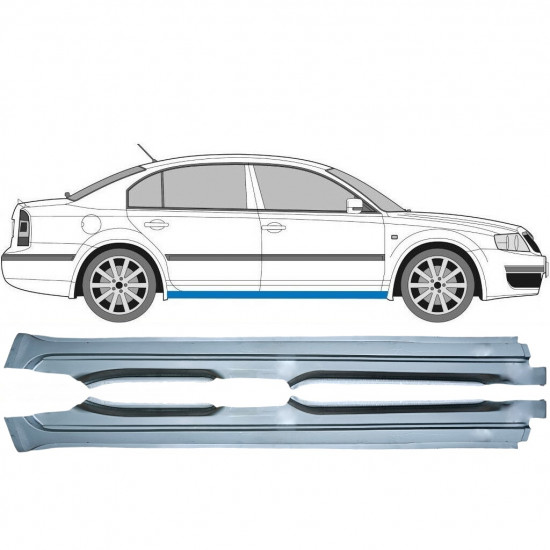 Reparație prag pentru Skoda Superb 2001-2008 / Stânga+Dreapta / Set 9414