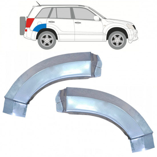 Reparație aripă spate partea din spate pentru Suzuki Grand Vitara 2005-2012 / Stânga+Dreapta / Set 9888