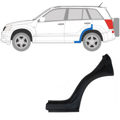 Reparație aripă spate pentru Suzuki Grand Vitara 2005-2012 / Stânga 7021