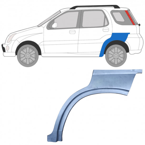 SUZUKI IGNIS 2000-2003 SEGMENT REPARAȚIE ARIPĂ SPATE / STÂNGA