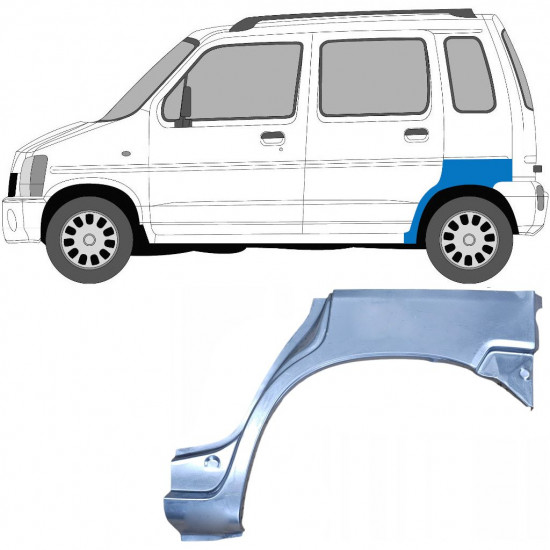 SUZUKI WAGON R+ 1993-2000 SEGMENT REPARAȚIE ARIPĂ SPATE / STÂNGA