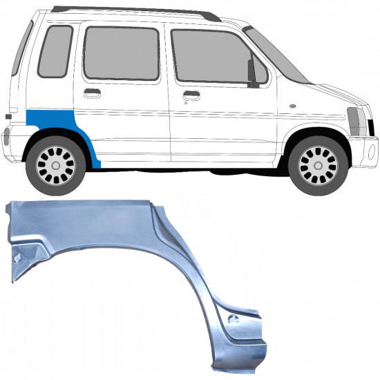 Reparație aripă spate pentru Suzuki Wagon R+ 1993-2000 / Dreapta 7037