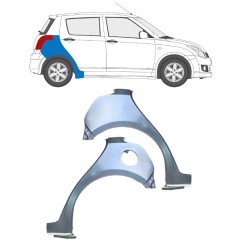 Reparație aripă spate pentru Suzuki Swift 2005-2010 / Stânga+Dreapta / Set 16258